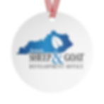 Thumbnail: Santa Sheep Metal Ornament