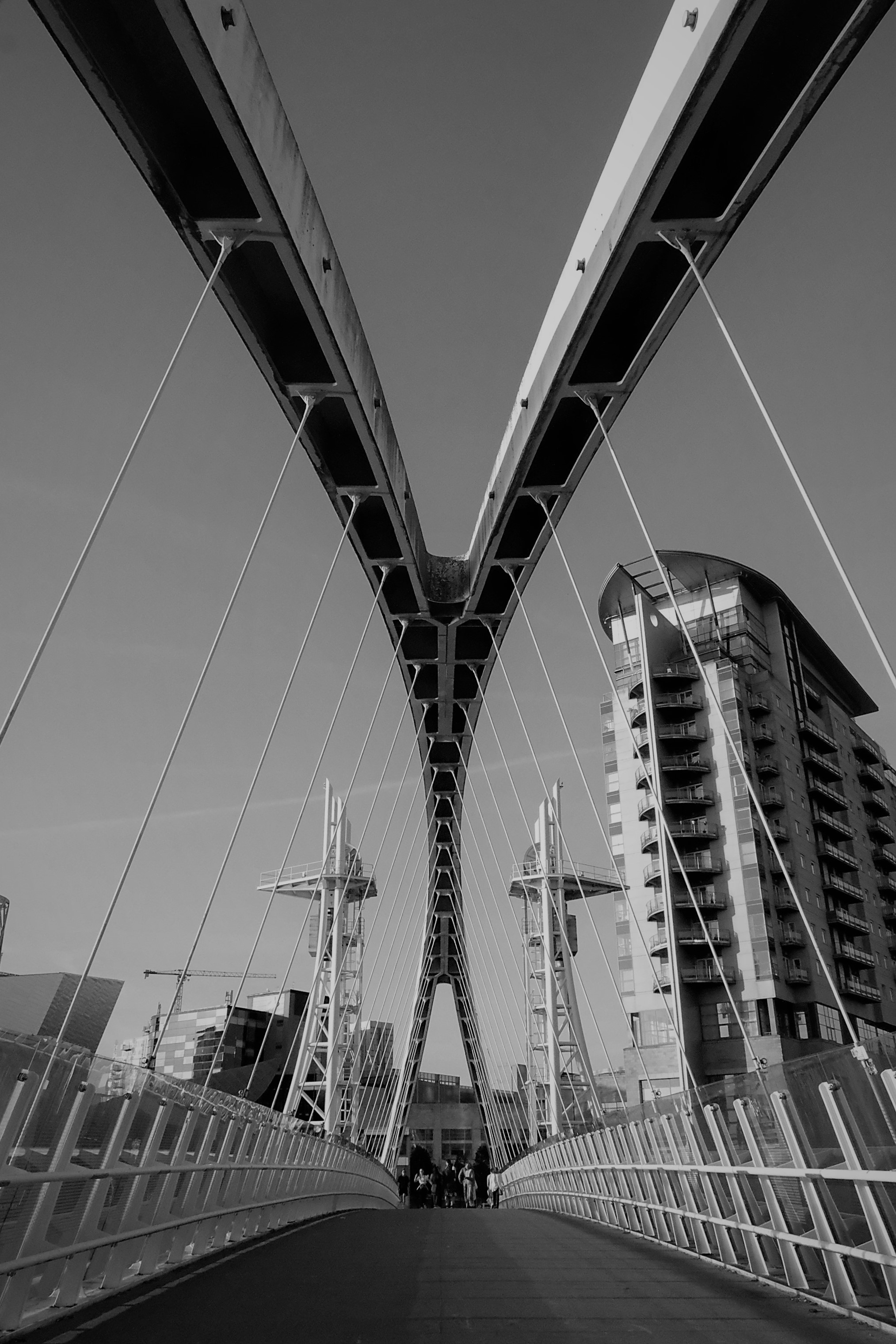Picture was taken at Salford Quays lift bridge 