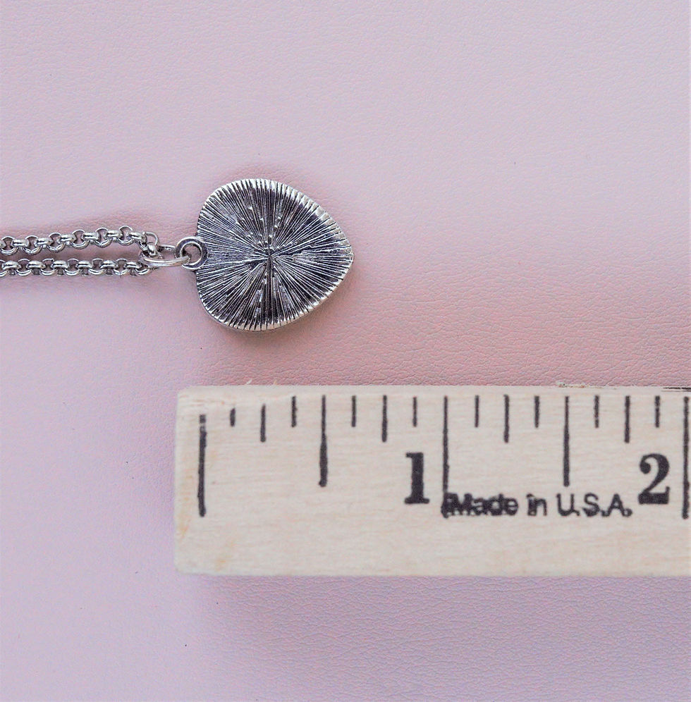 Thumbnail: Silver Heart Vulture Necklace