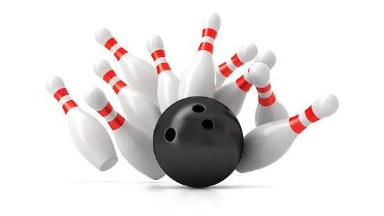 Peewee Football and Cheerleading Bowling Party
