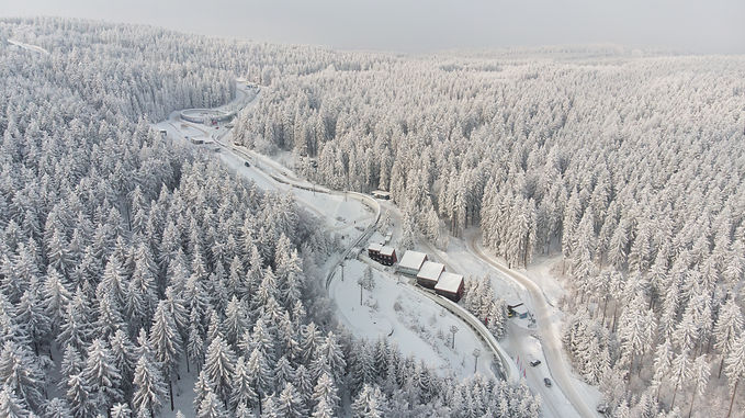 Bobbahn Altenberg Winter