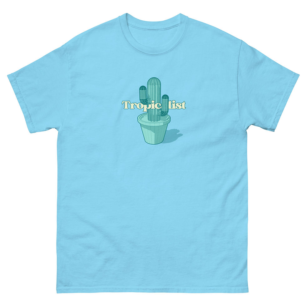 Miniature : Cactus 3D Cyan - Tropicalist