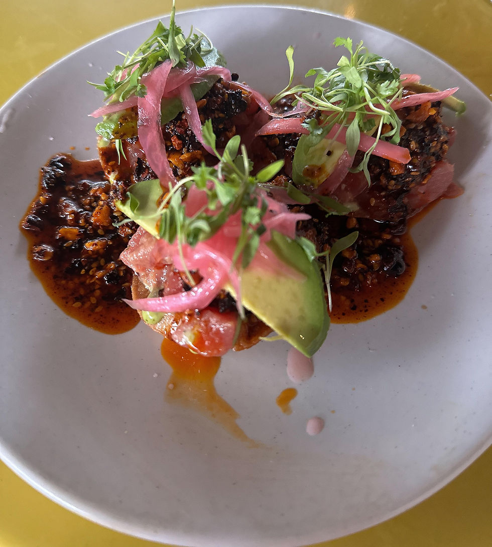 Tuna Tostada at Wild Child