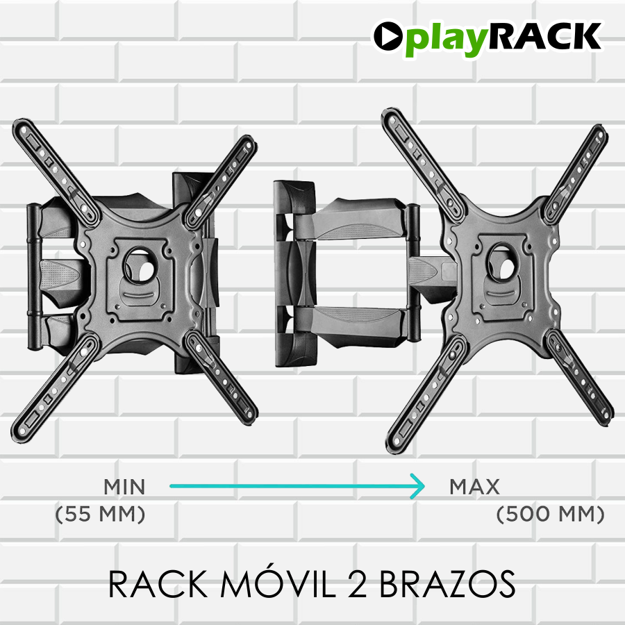 Miniatura: Rack Móvil 2 Brazos 32" - 55" Mod. X