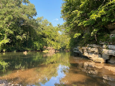 Camp Wonder Wander Buffalo River water