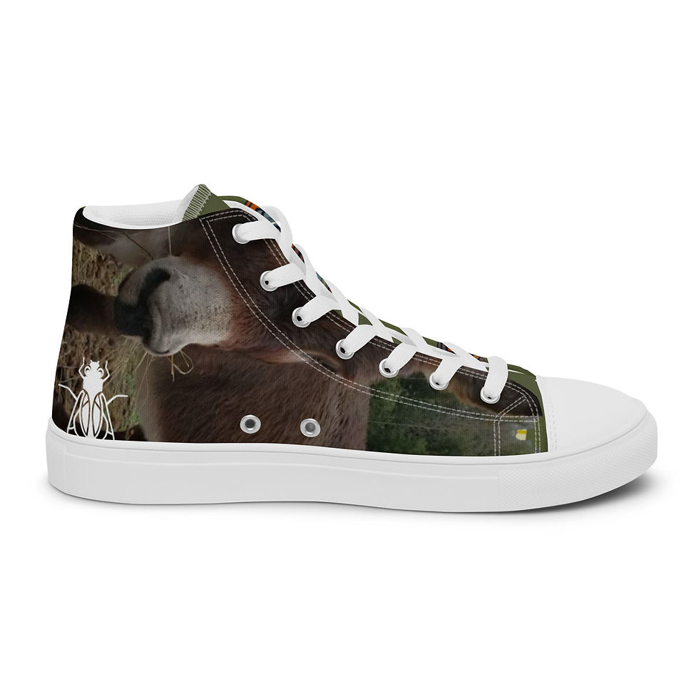 Thumbnail: Camp version of camo - Men’s high top canvas shoes