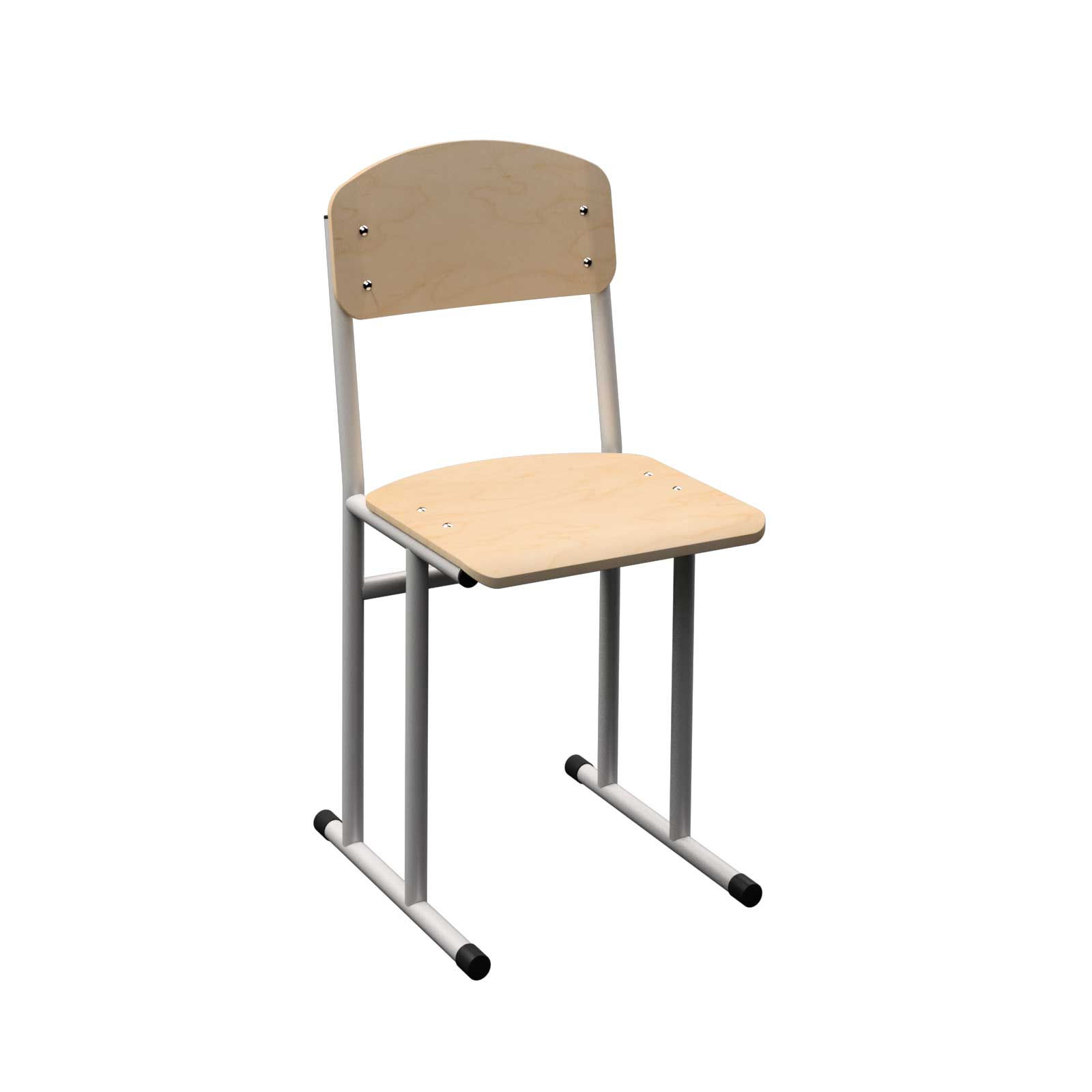 Стул школьный на полозьях на круглой трубе, № 6