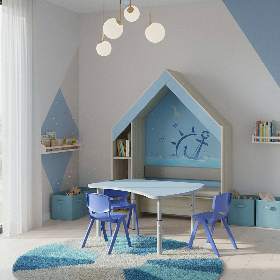 Прев'ю: Стіл дитячий "Острівець" регулюється на ростові групи № 1-3