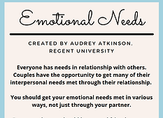 Emotional Needs