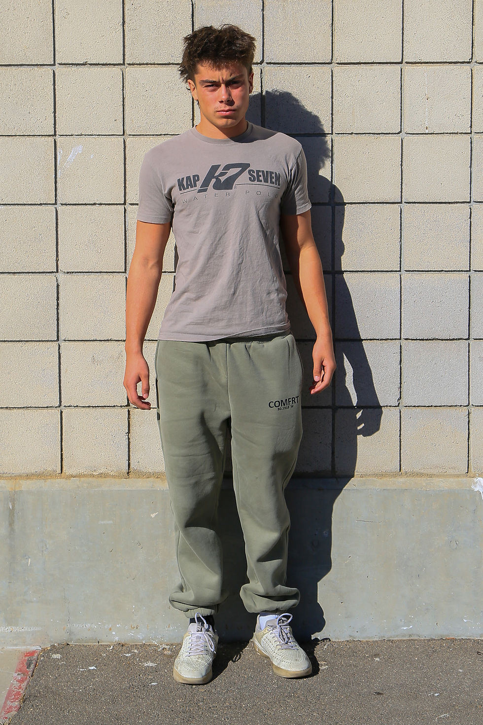 Adam Gelman (10) outside the Elings Aquatic Center at Dos Pueblos High School. (Richard Rockenbach)