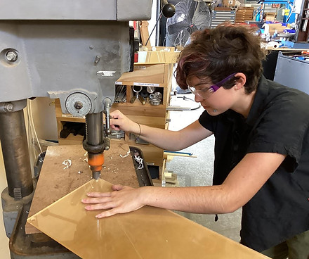 using the drill press
