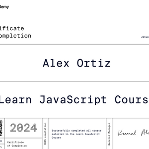 Learn javascript w/ codecademy