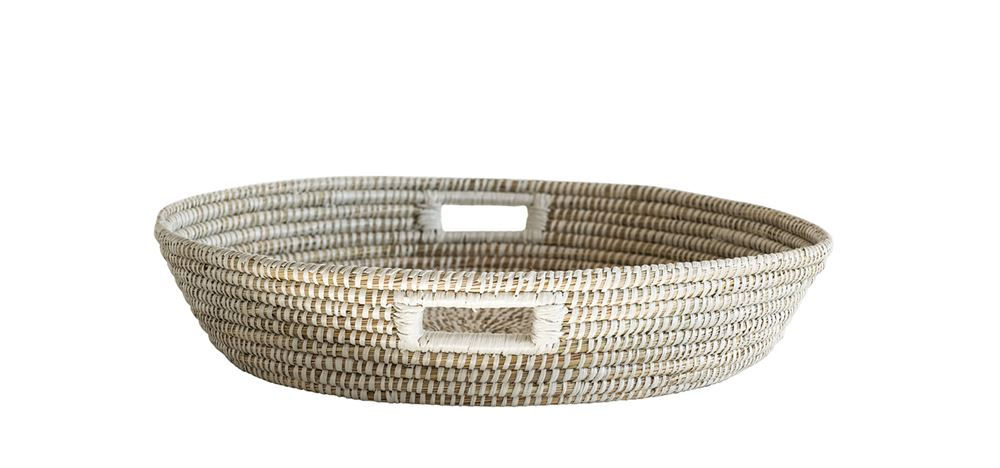 Hand-Woven Grass Basket