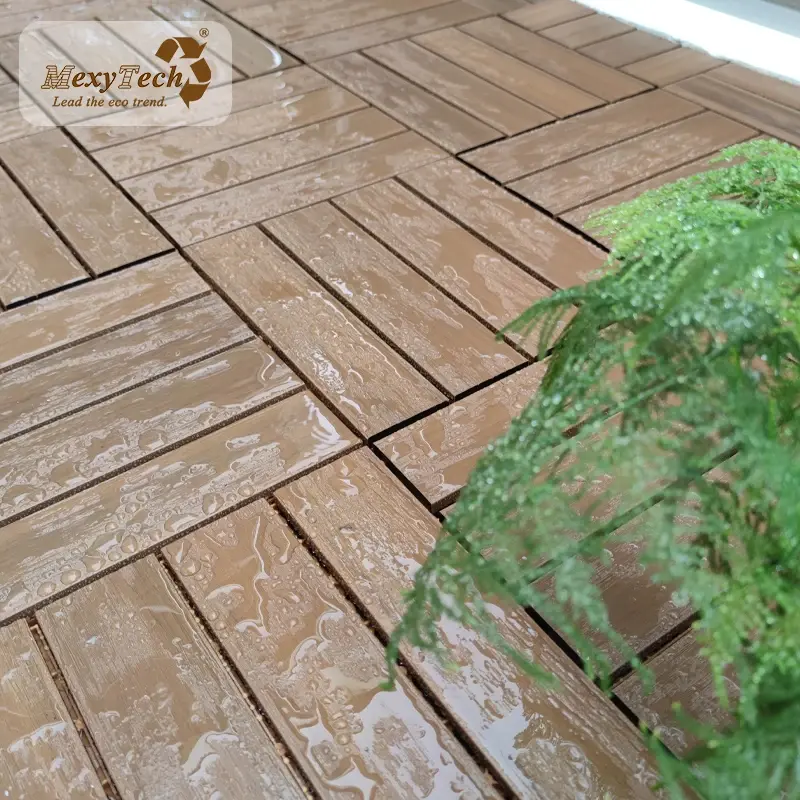 Outdoor Balcony DIY Decking Tiles Wood Plastic