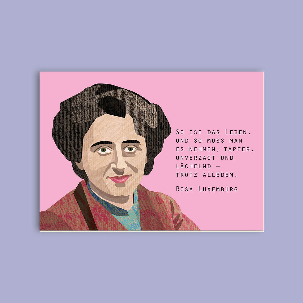 Rosa Luxemburg - Postkarte