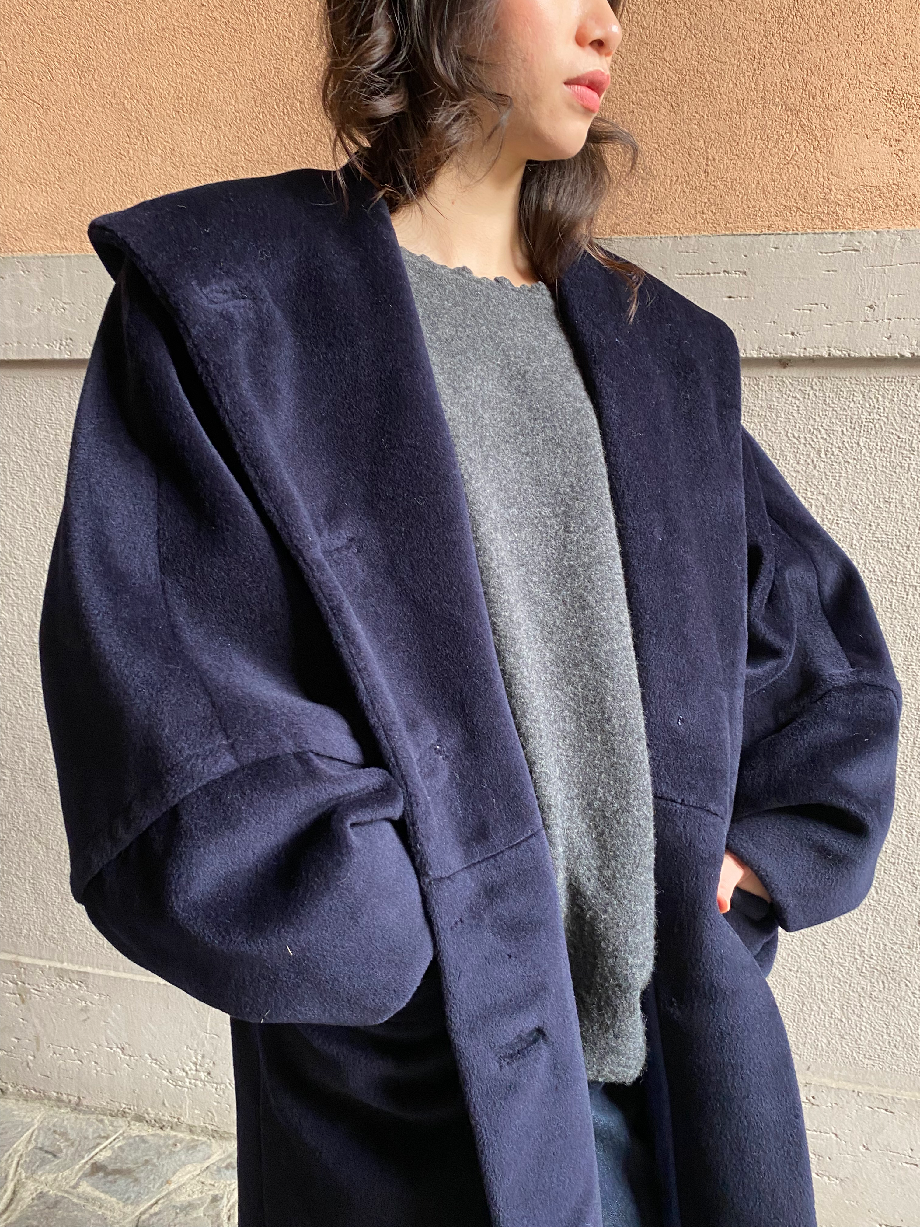 Kashmir & Wool Blue Coat