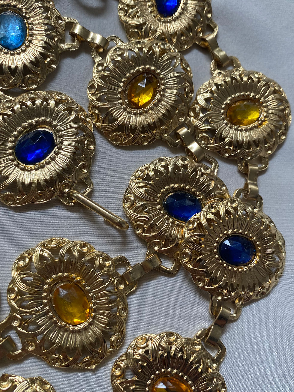 Miniatura: 80s Floral Jewel Belt 