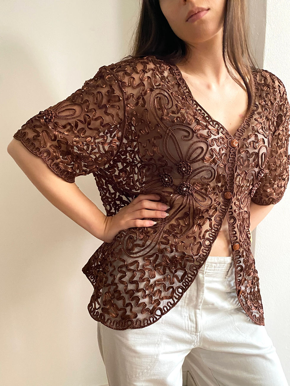 Miniatura: See through Oversized  Blouse 