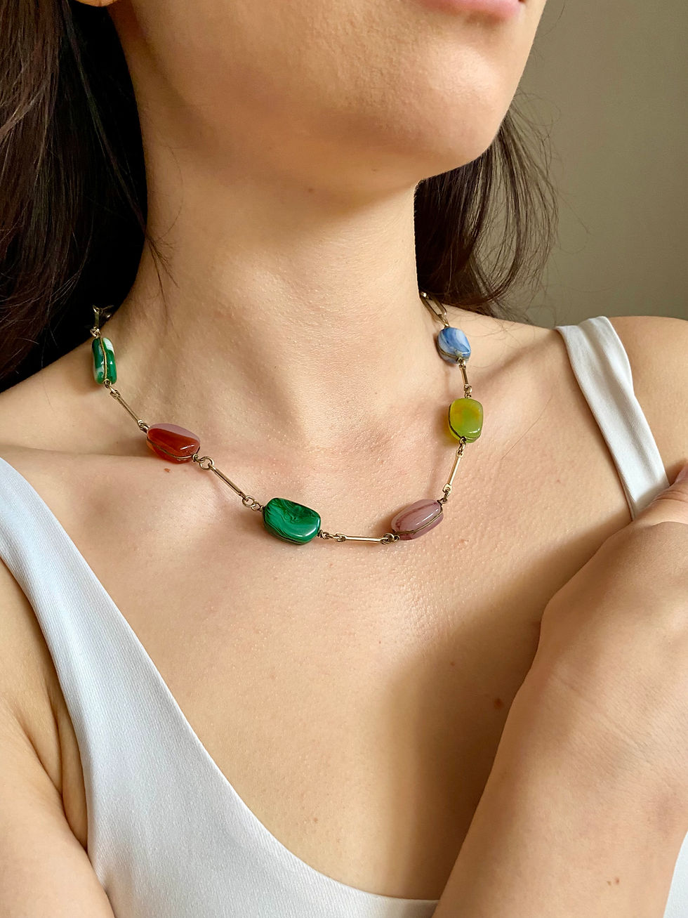 Miniatura: 70s Glass Beads Necklace 