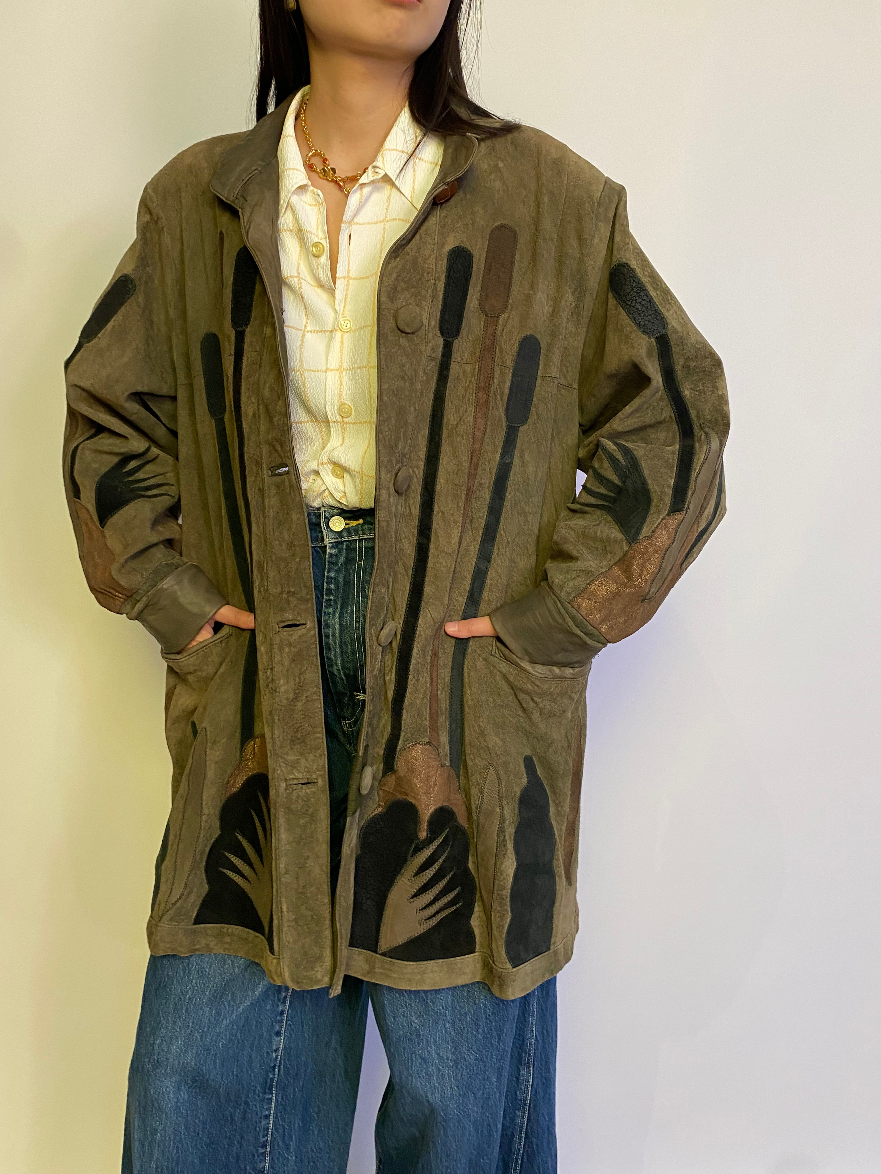 80s Suede Patchwork Jacket