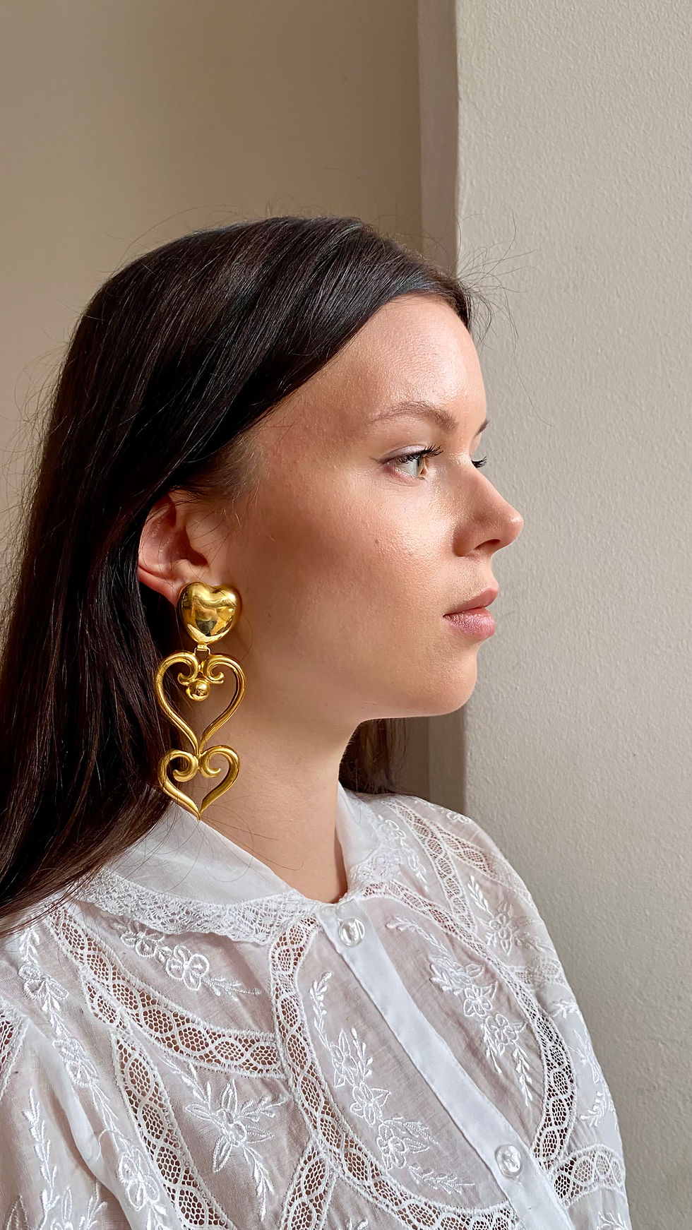 Miniatura: Triple Heart Earrings