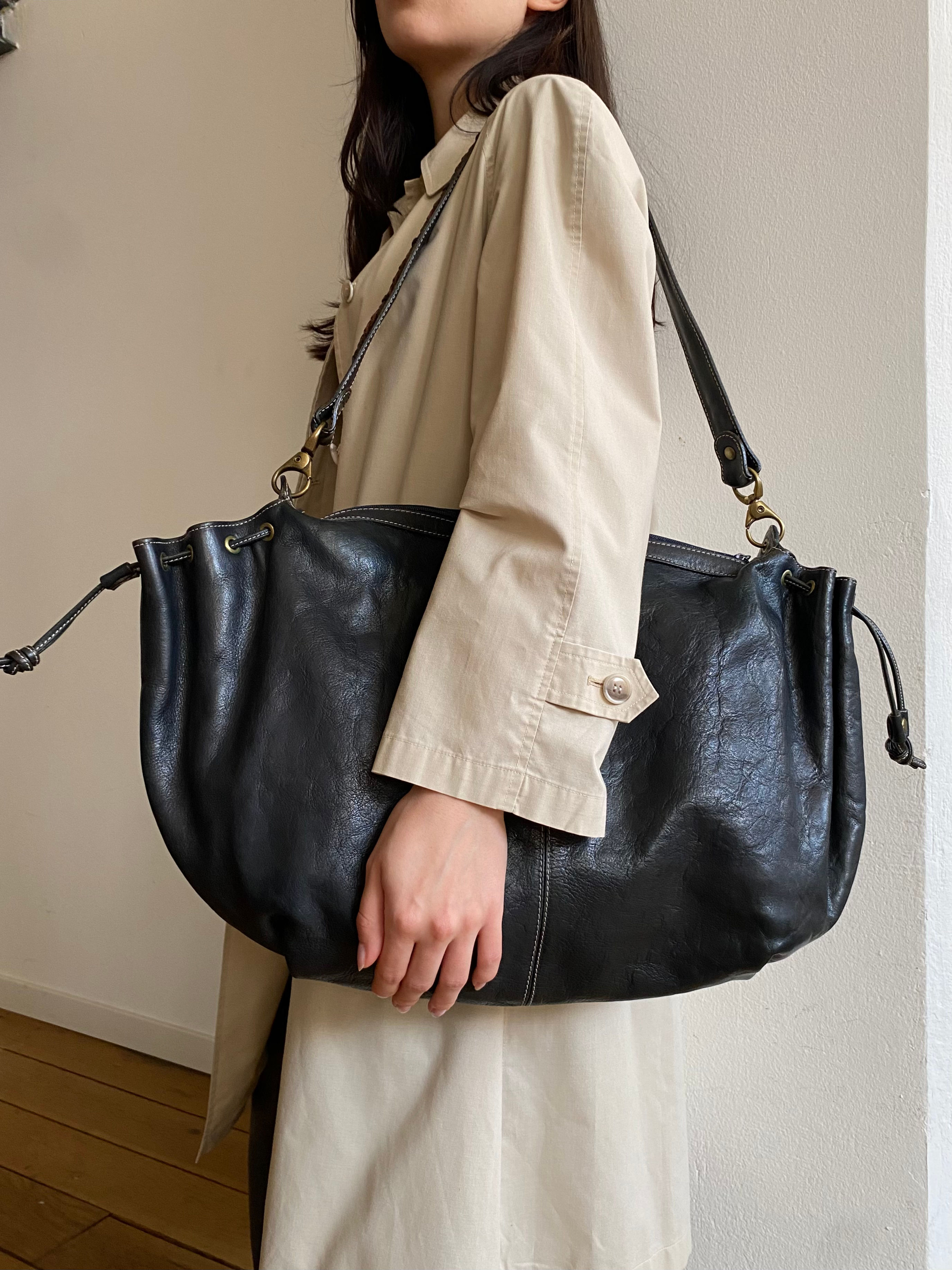 80s Deep Blue Maxi Bag 
