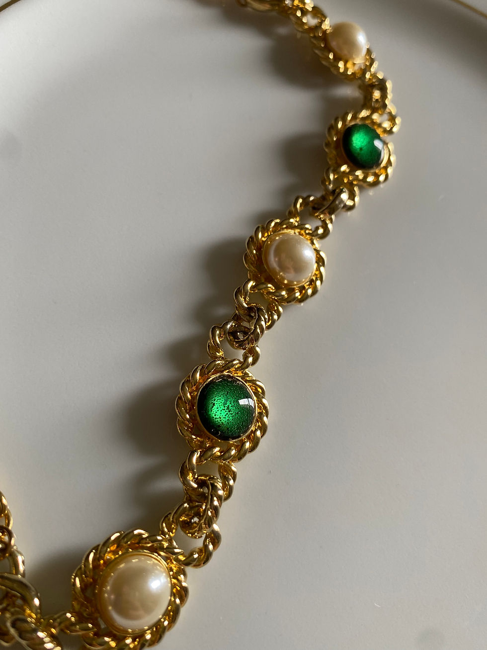 Miniatura: 80s Green Choker / Necklace 