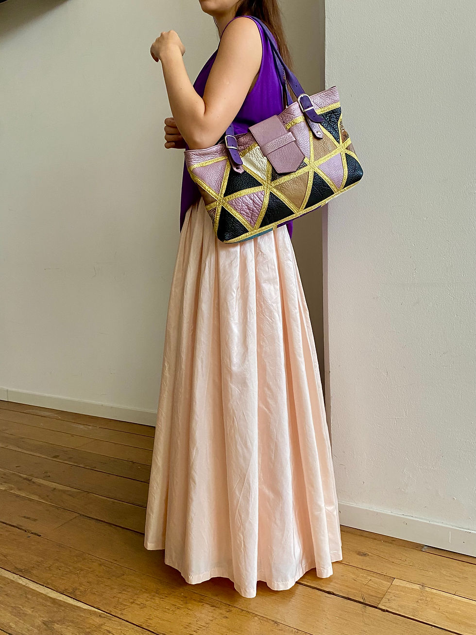 Miniatura: Triangle Patchwork Tote 