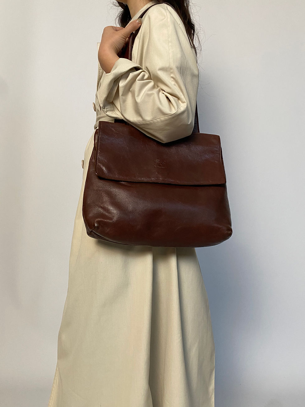 Miniatura: Il Bisonte Flat  Satchel  