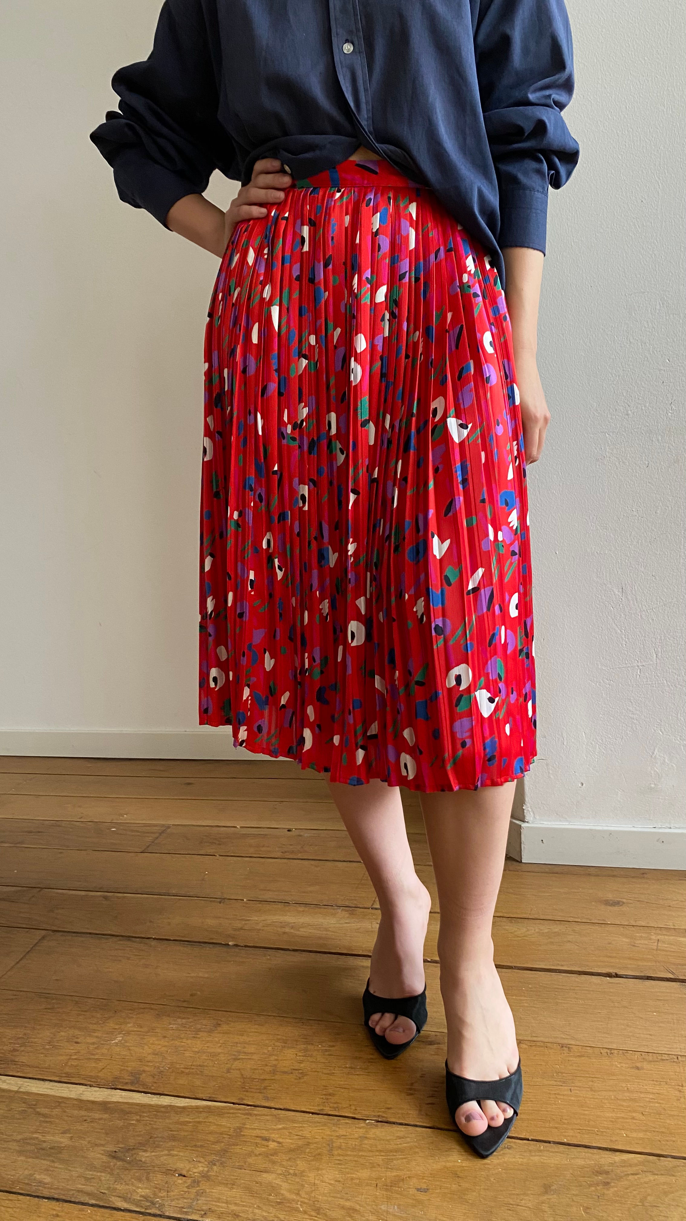 80s Pleated Skirt