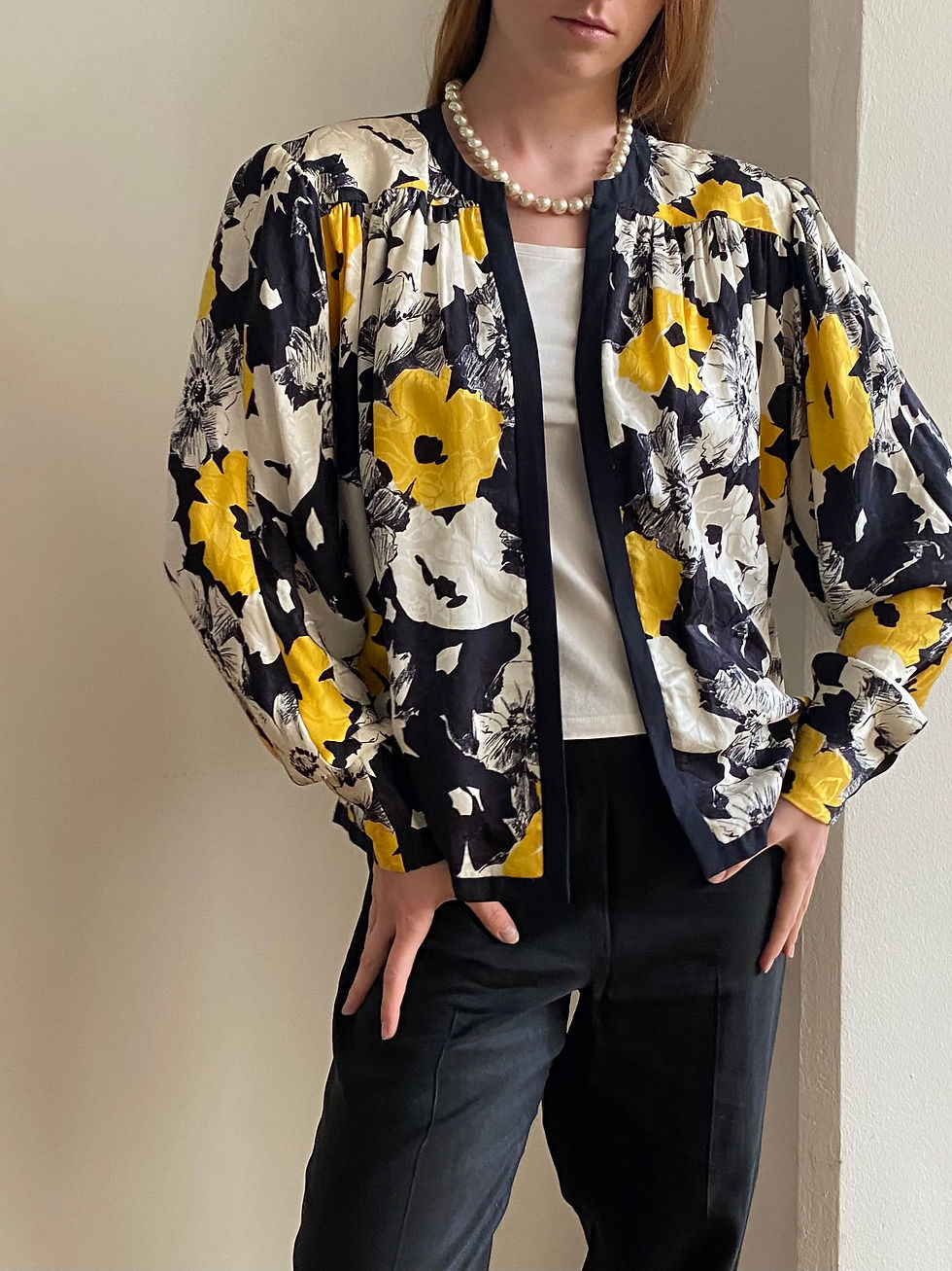 Miniatura: Silk Blouse / Open Jacket 