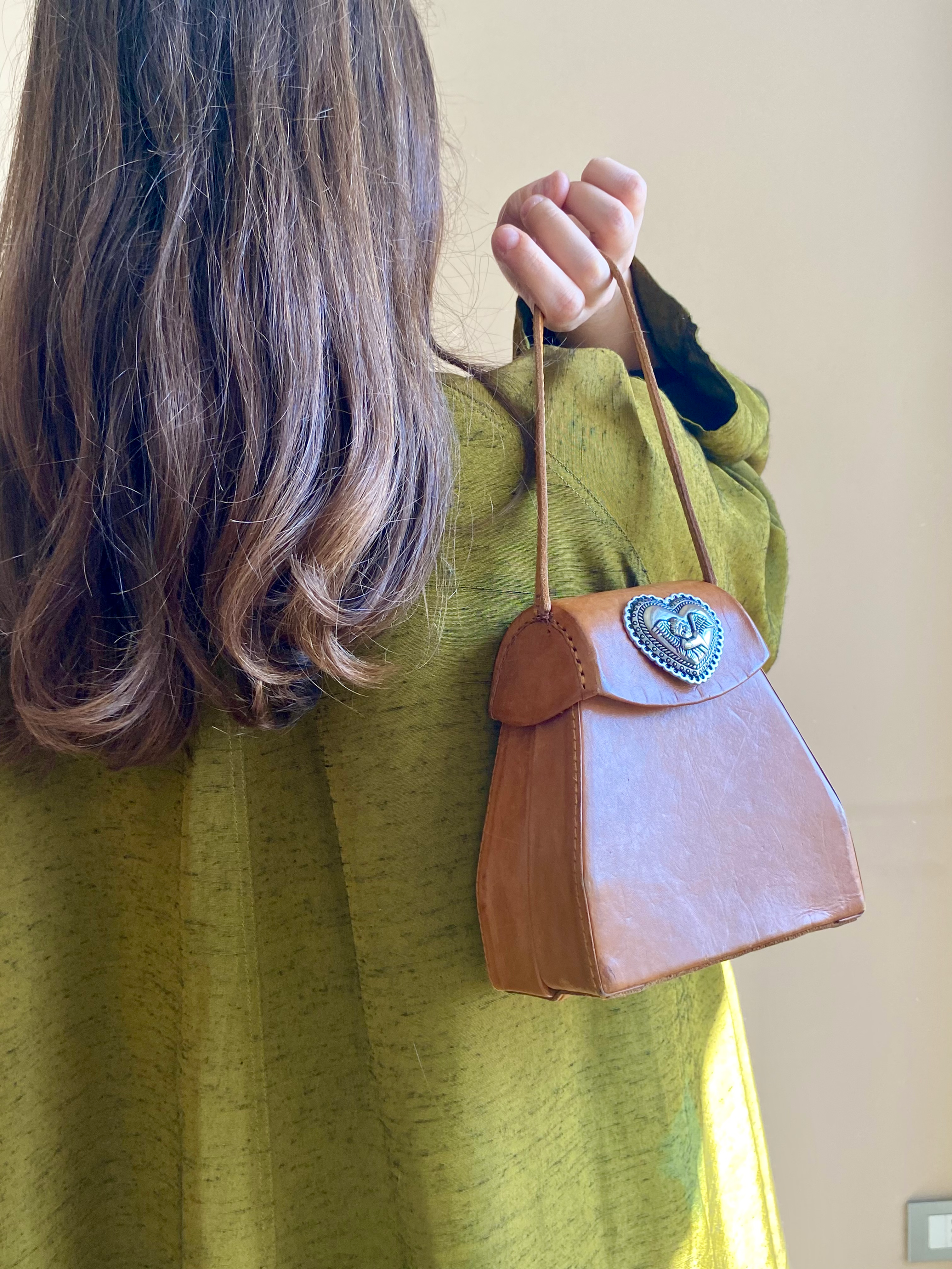 Indonesian vintage Leather bag 