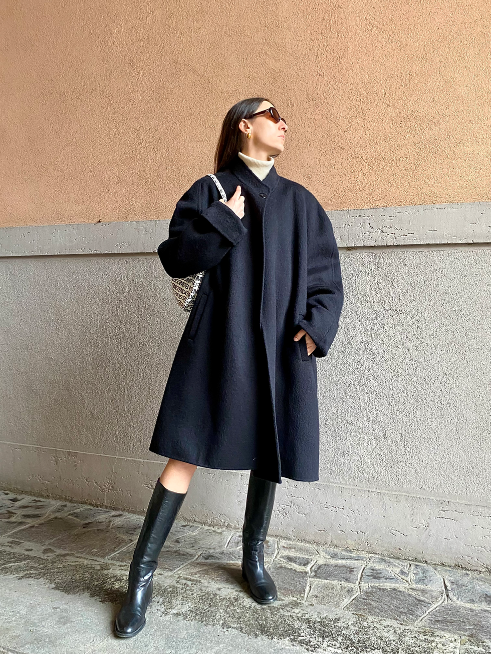 Miniatura: 80s Alpaca Oversized Coat 