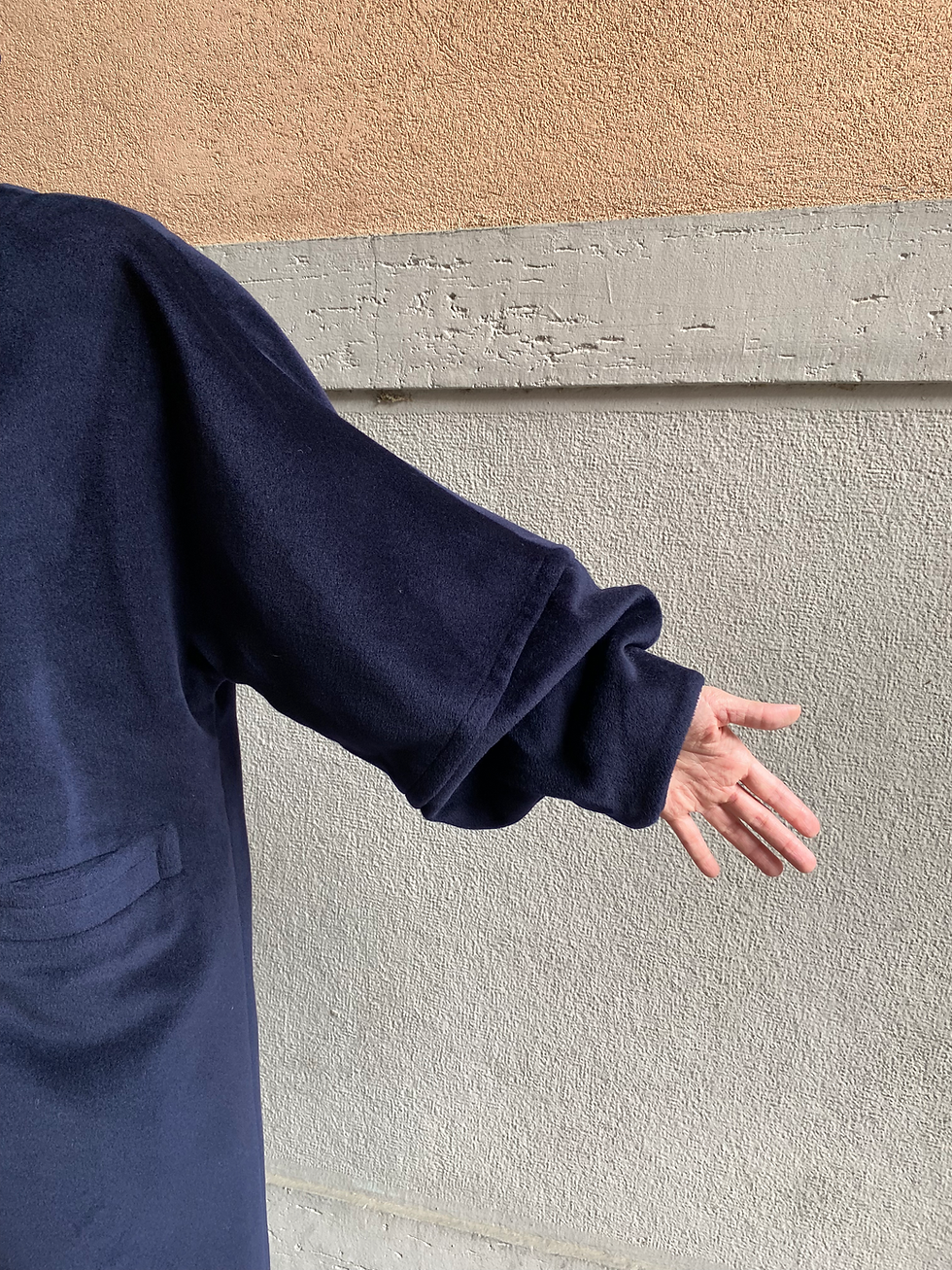 Miniatura: Kashmir & Wool Blue Coat
