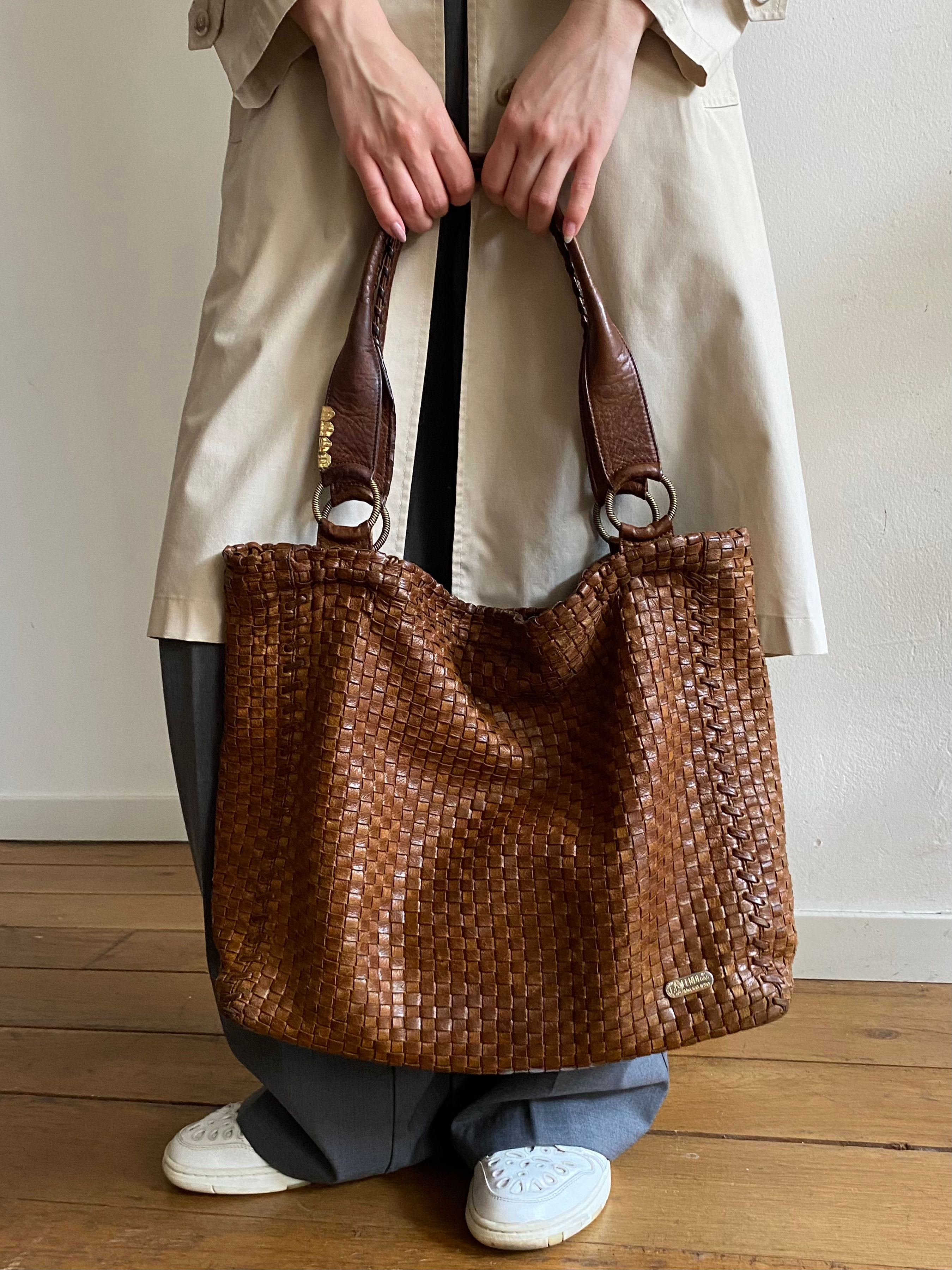 80s Fendi Wooven Bag 