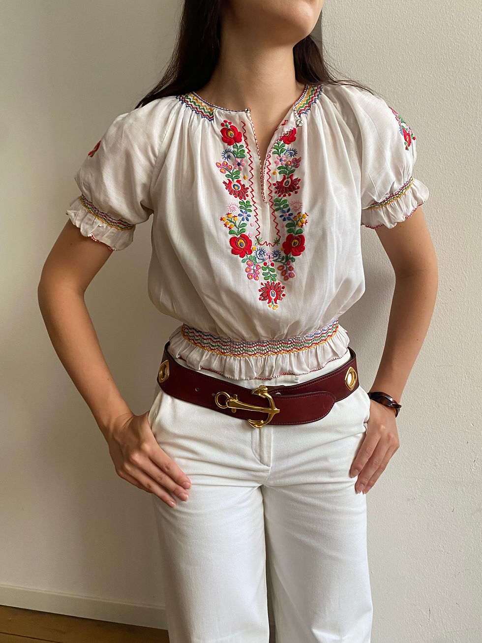 Miniatura: 70s Mexican Embroidery  Shirt 