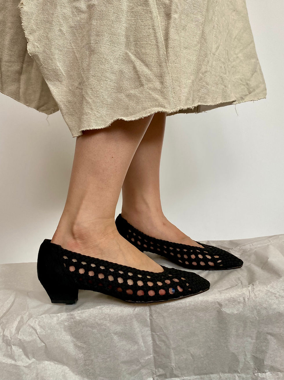 Miniatura: 80s Wooven Ballerinas - SIZE 38 