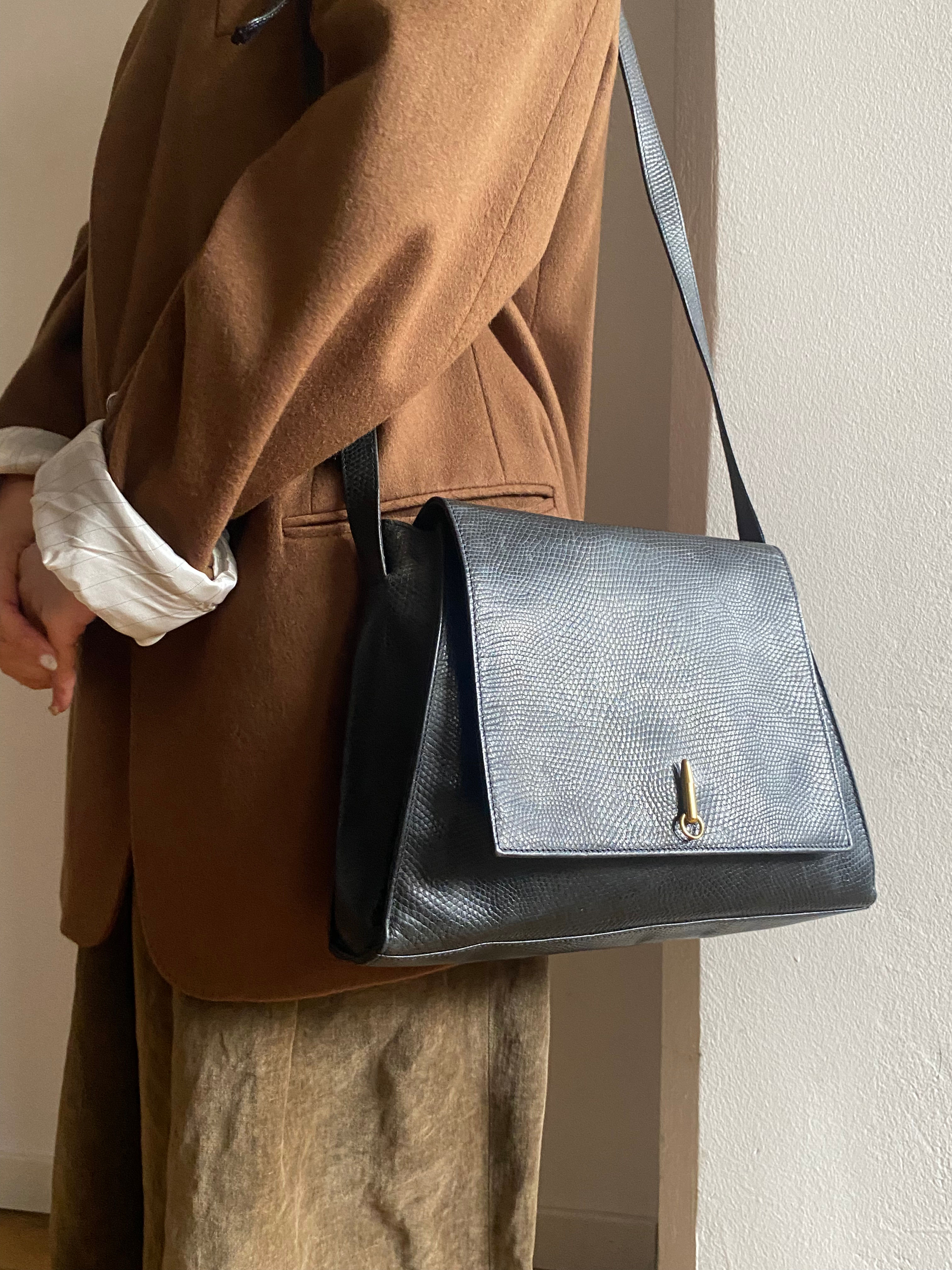 80s Trapeze Leather Bag