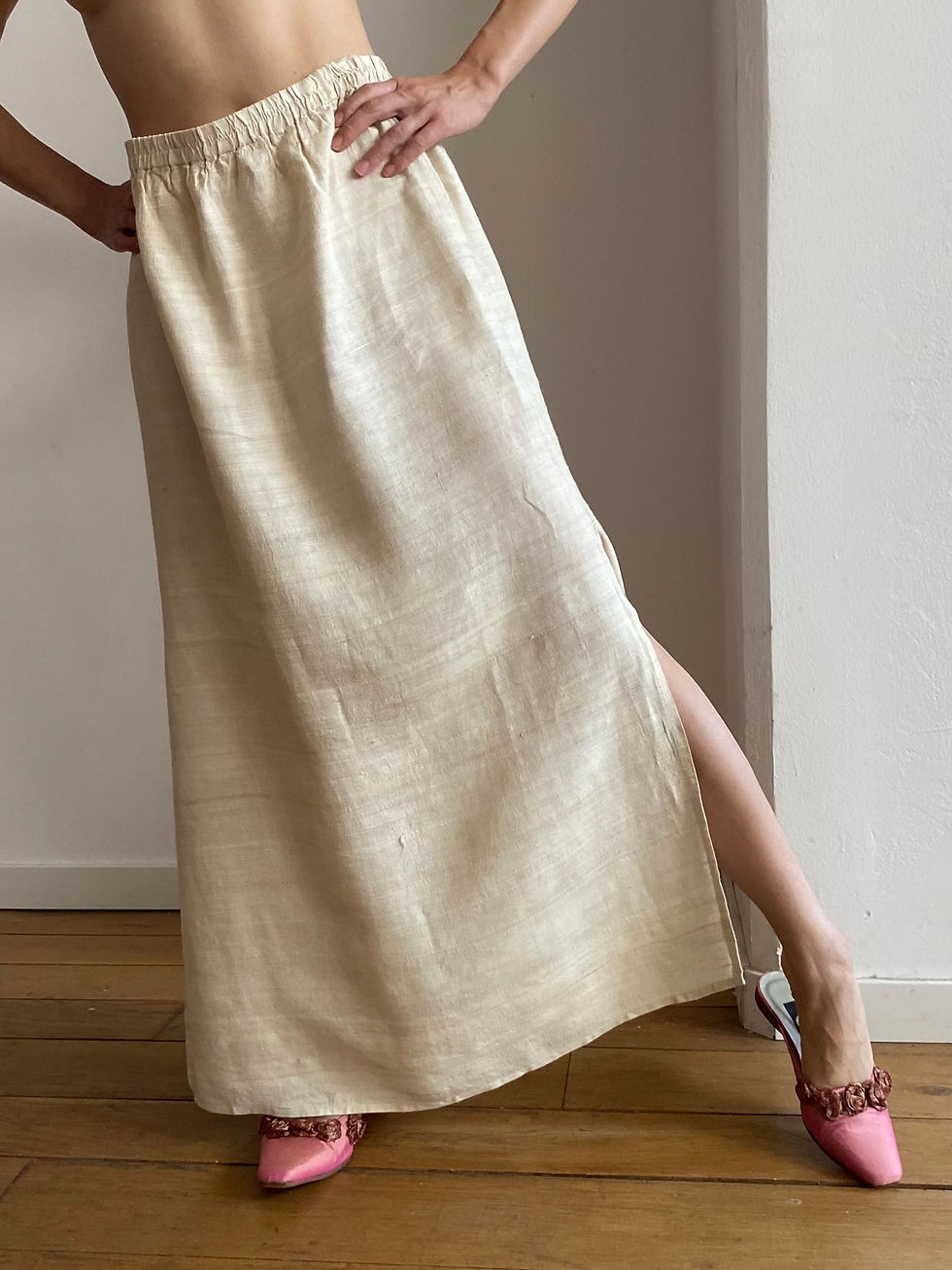 Miniatura: Rough Silk Long Skirt 
