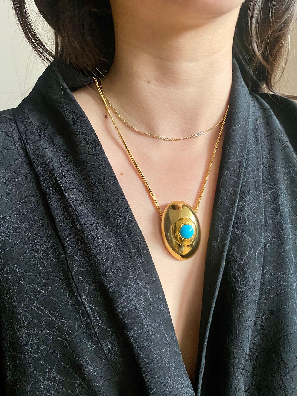Miniatura: 80s Oval Necklace 