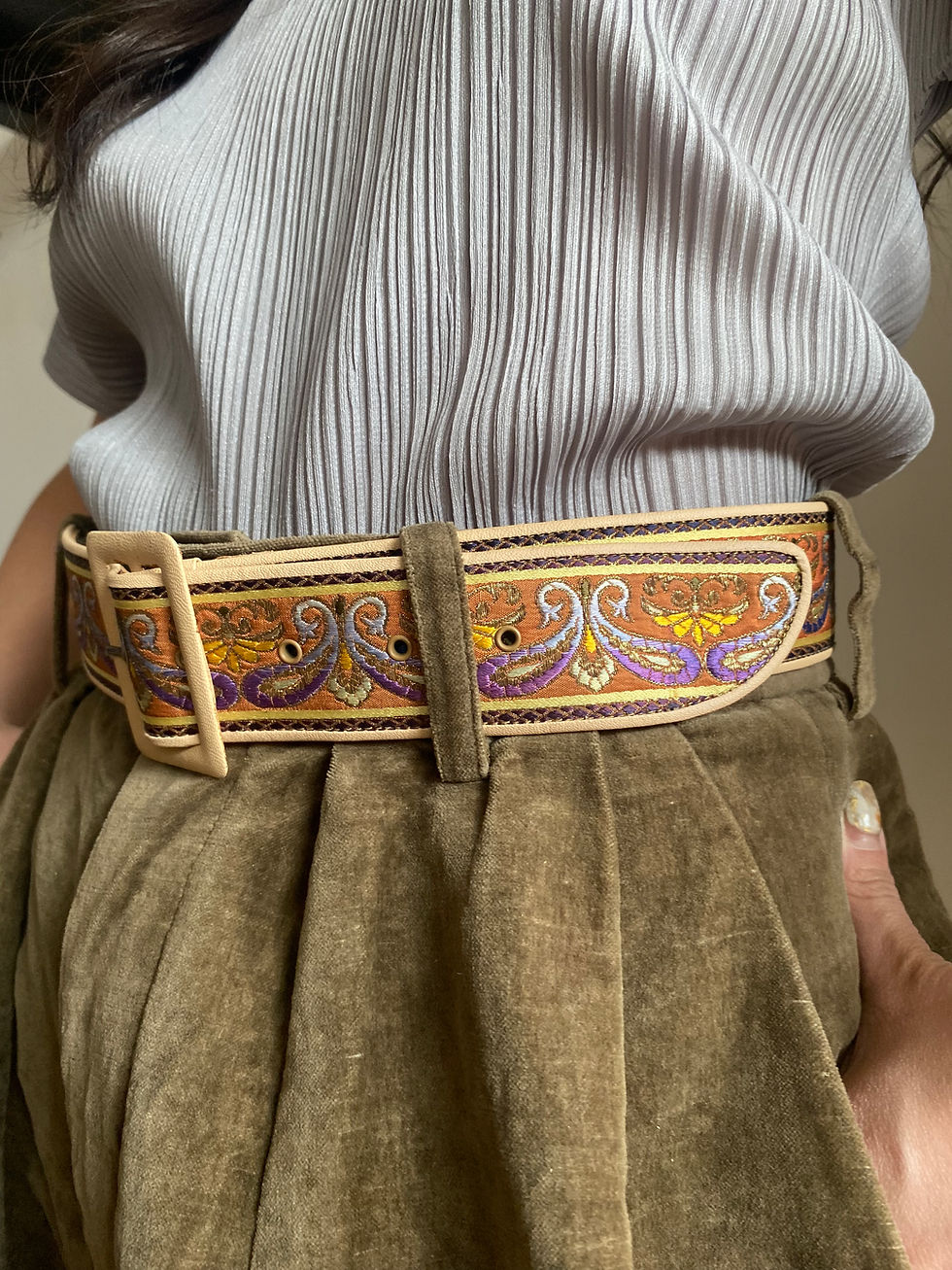 Miniatura: Almond Paisley Belt 