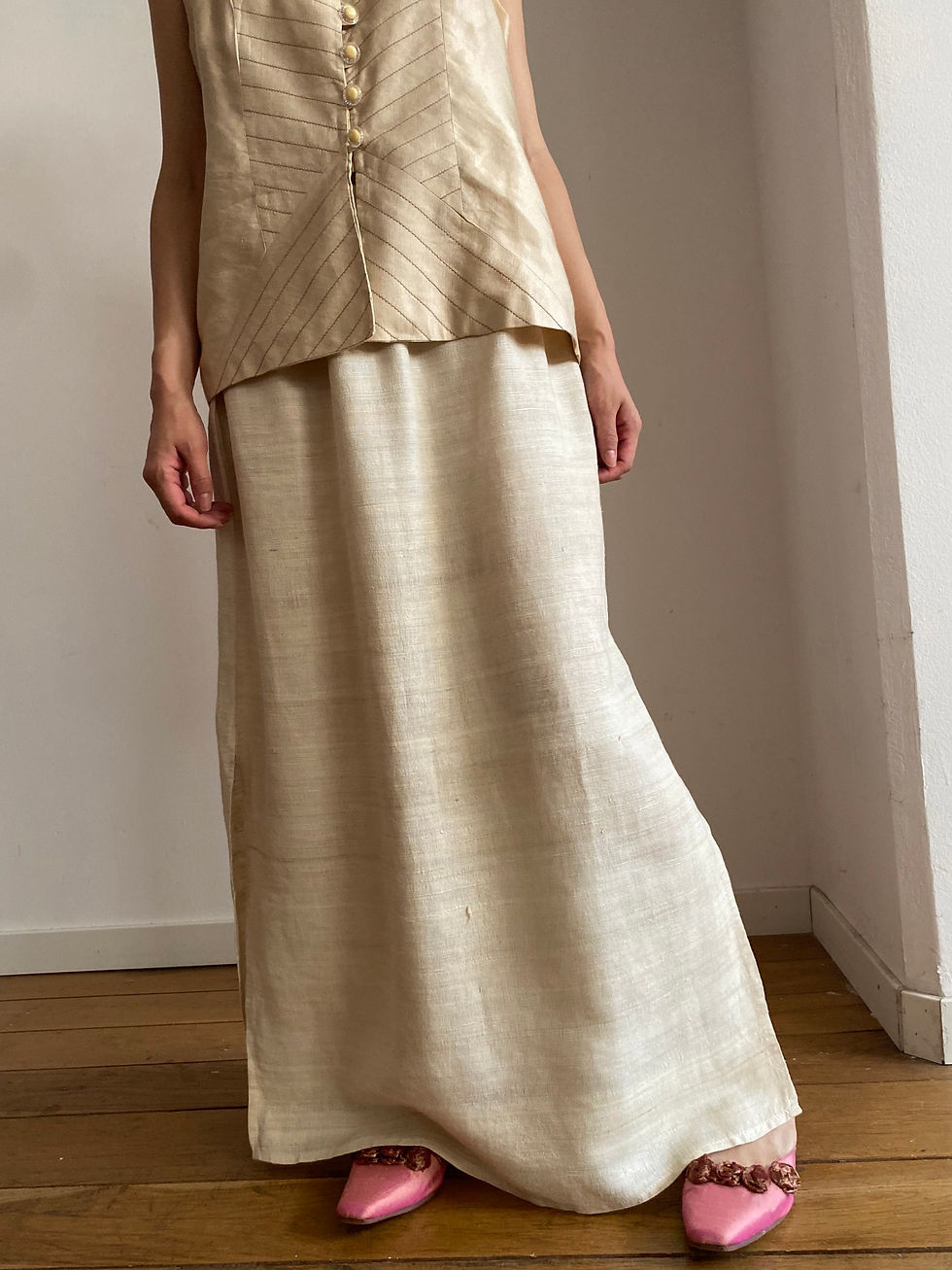 Miniatura: Rough Silk Long Skirt 