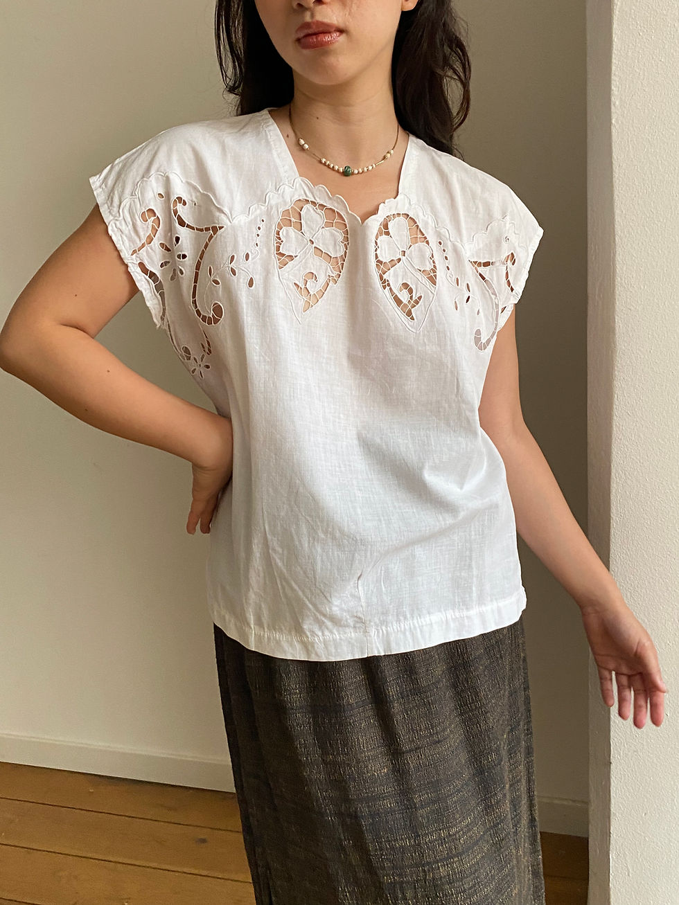 Miniatura: Handmade 60s Embrodiery Blouse 