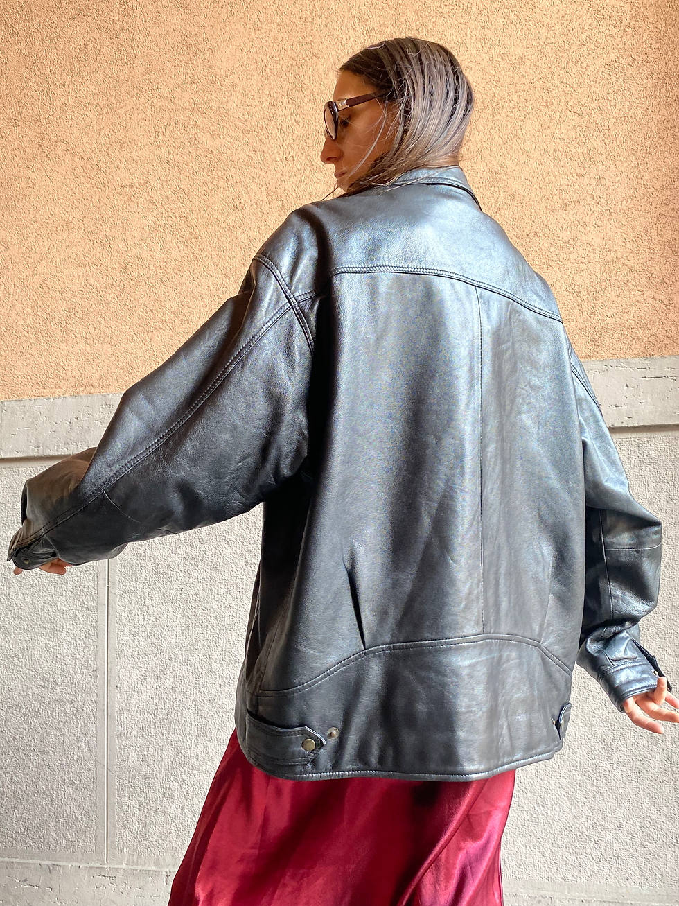 Miniatura: 90s Oversized Biker Jacket 