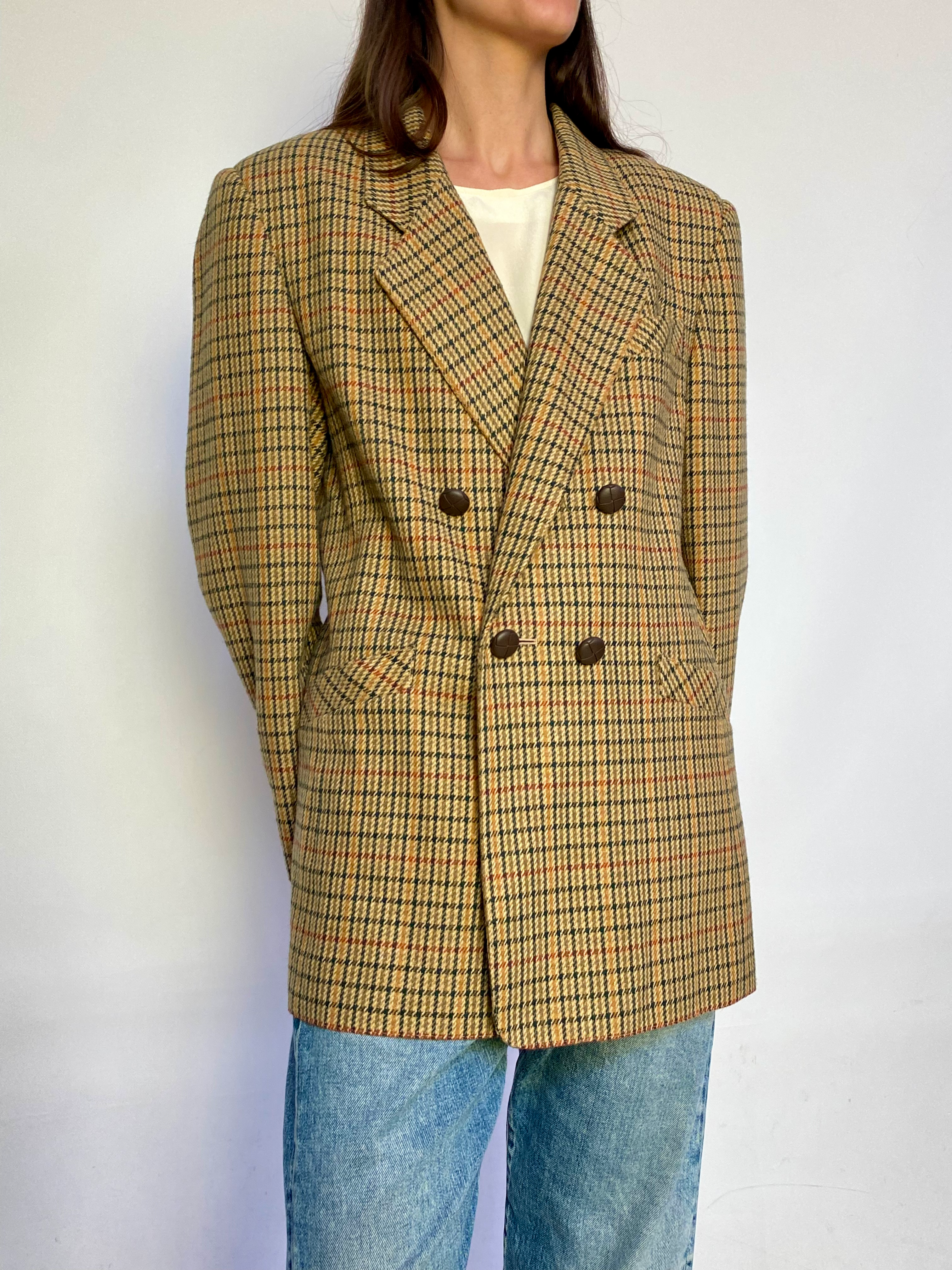 Pied de Poule Wool Blazer