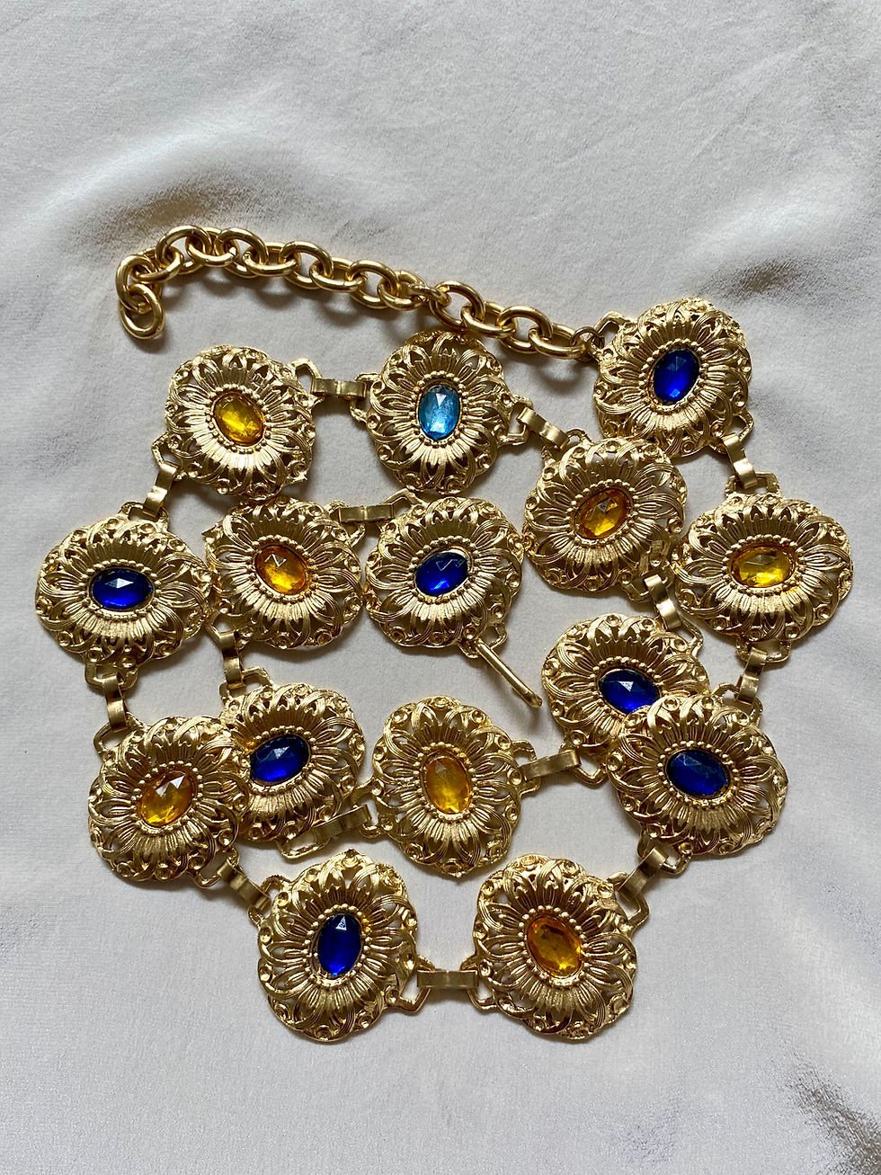 Miniatura: 80s Floral Jewel Belt 