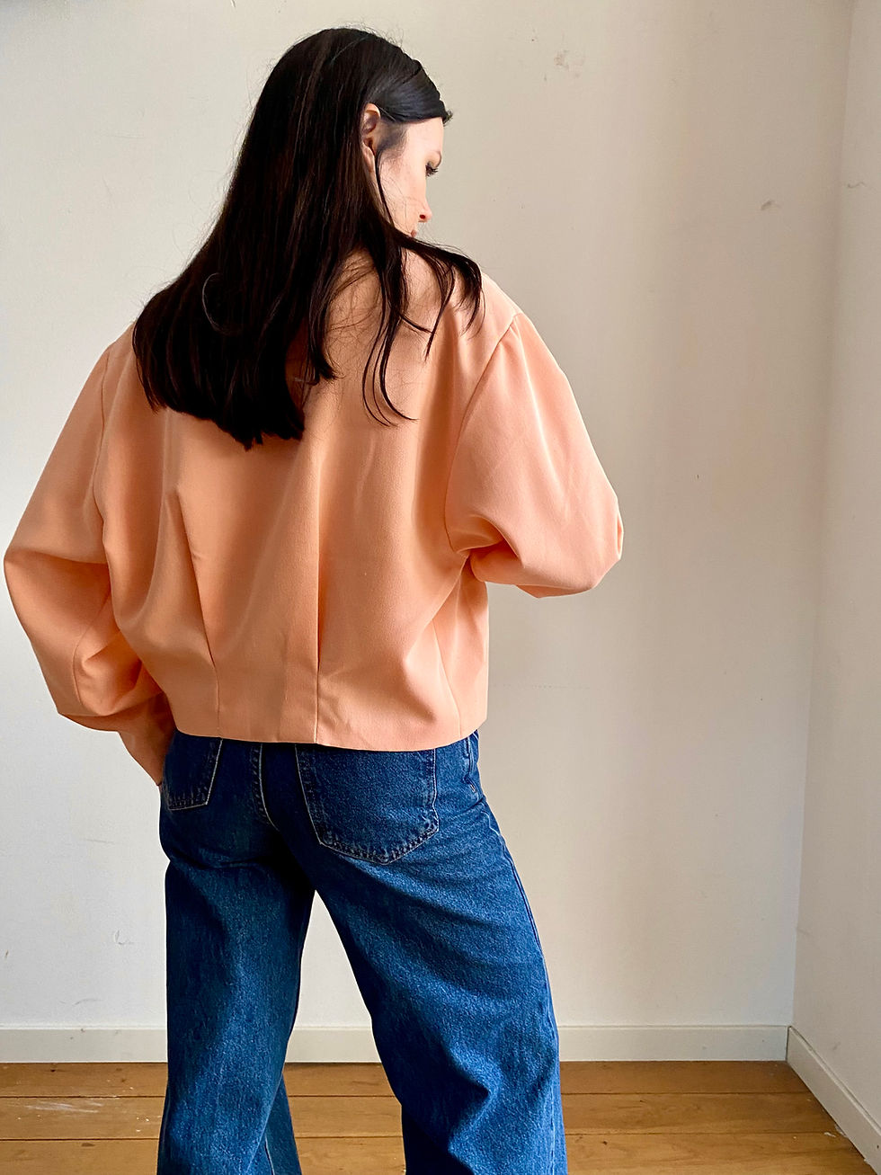 Miniatura: Peach Cropped Jacket 
