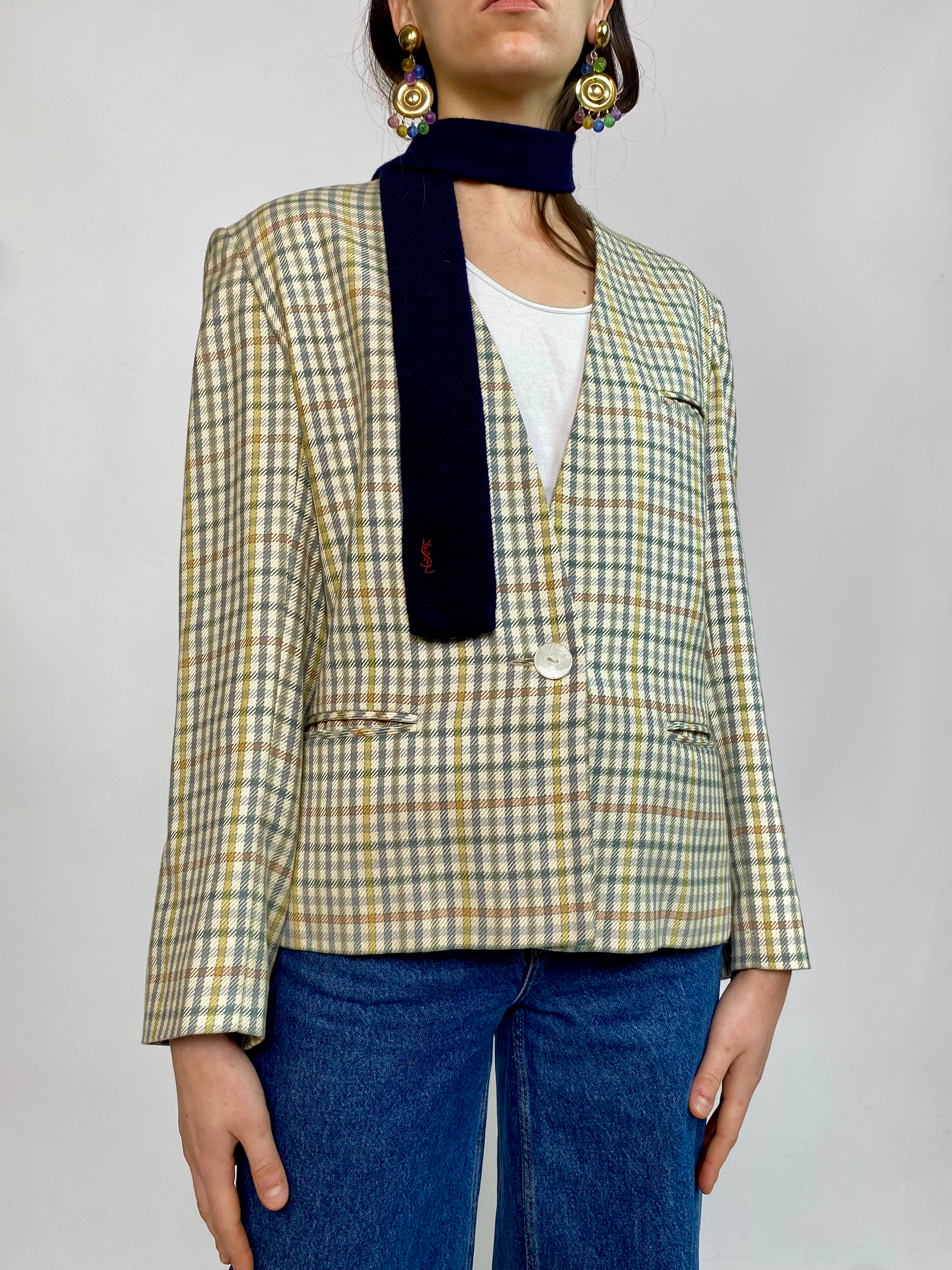 80s Silk & Wool Blazer
