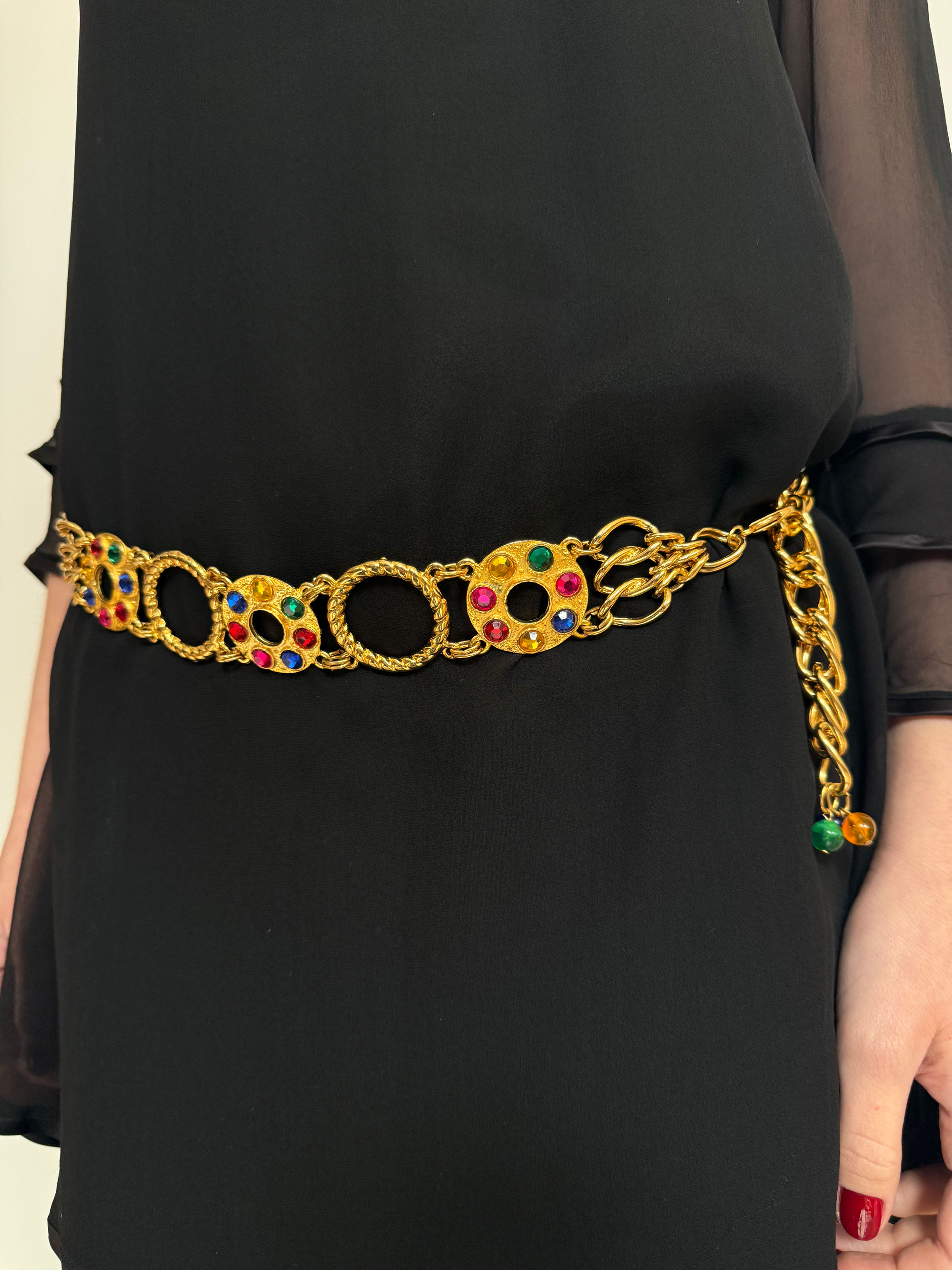 80s Deadstock Jewel Belt  