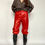Miniatura: Red Leather Cropped Pants